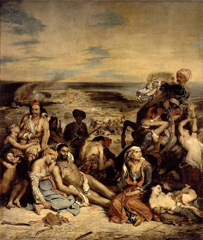 Eugene Delacroix Le Massacre de Scio oil painting image